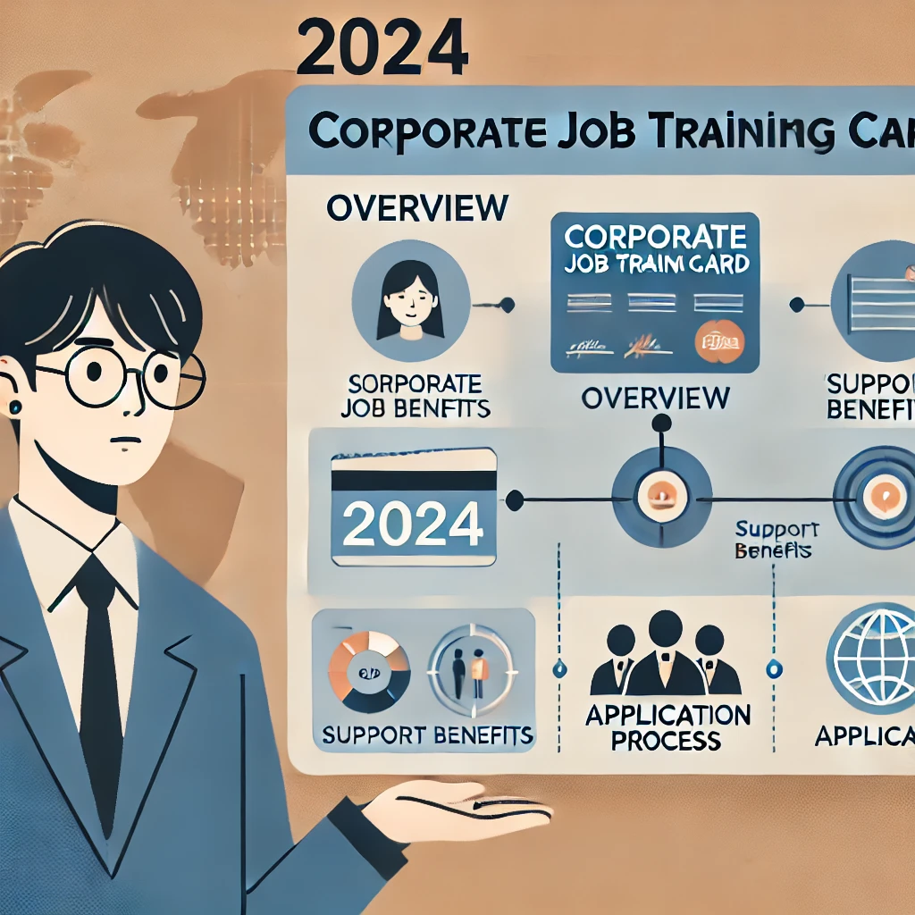 기업 직업훈련카드 개요 및 주요 혜택을 설명하는 인포그래픽