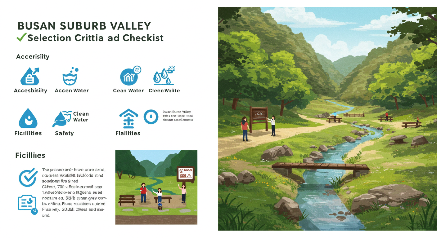 부산 근교 계곡 선택 기준과 체크리스트