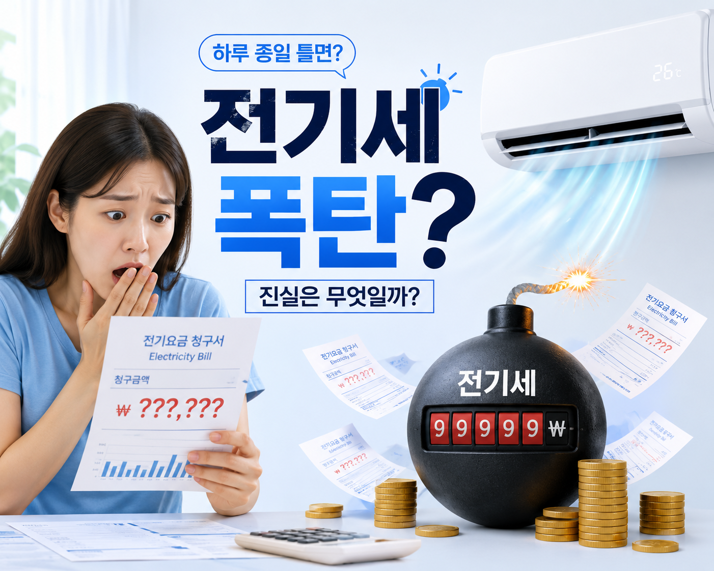 에어컨 하루 종일 사용하면 전기세 폭탄