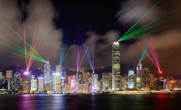 홍콩의 심포니 오브 라이트 사진