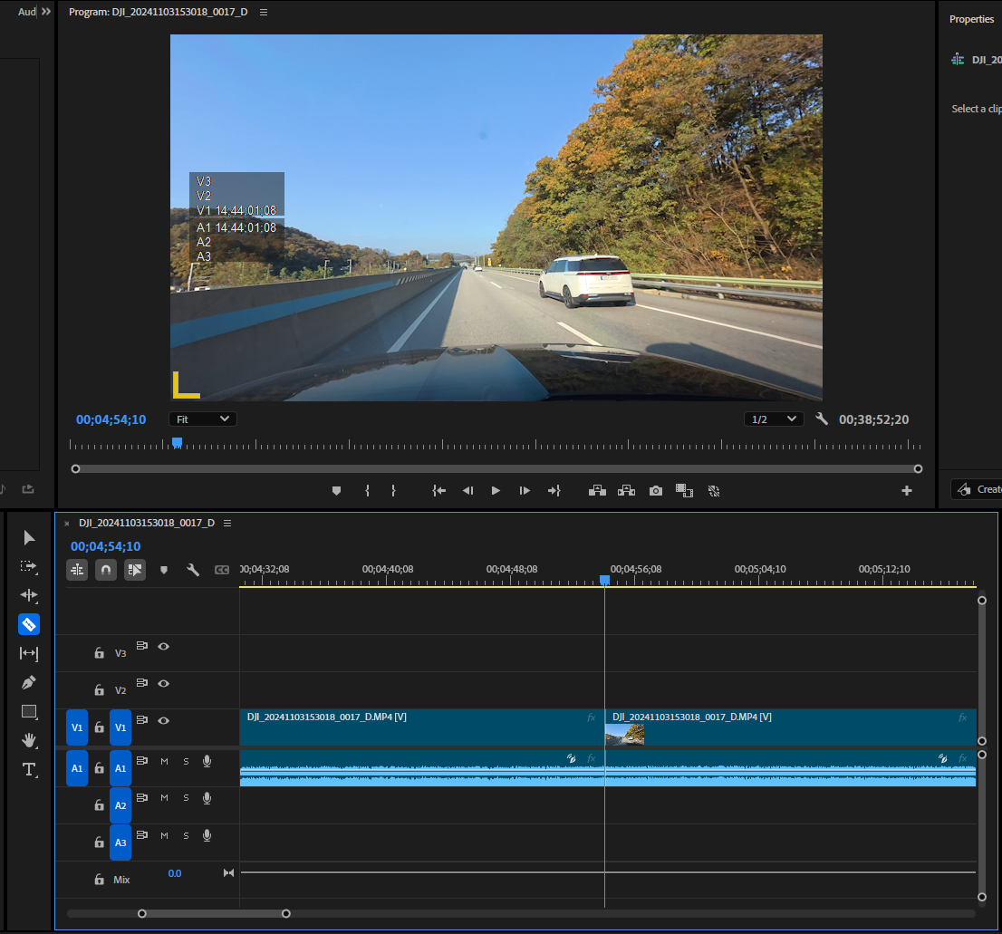 번호판이 보이기 시작한 부분 컷