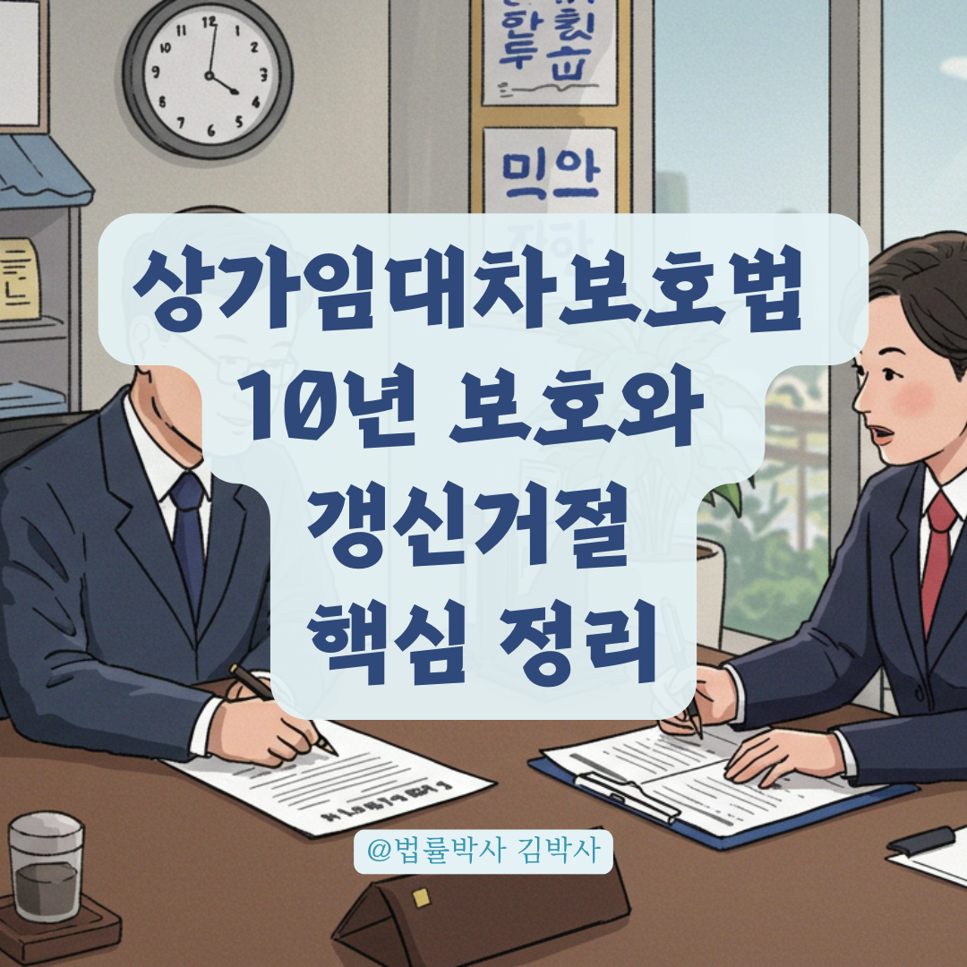 상가임대차보호법 10년 보호, 직접 사용 시 갱신거절 가능한 상황 알아보기.