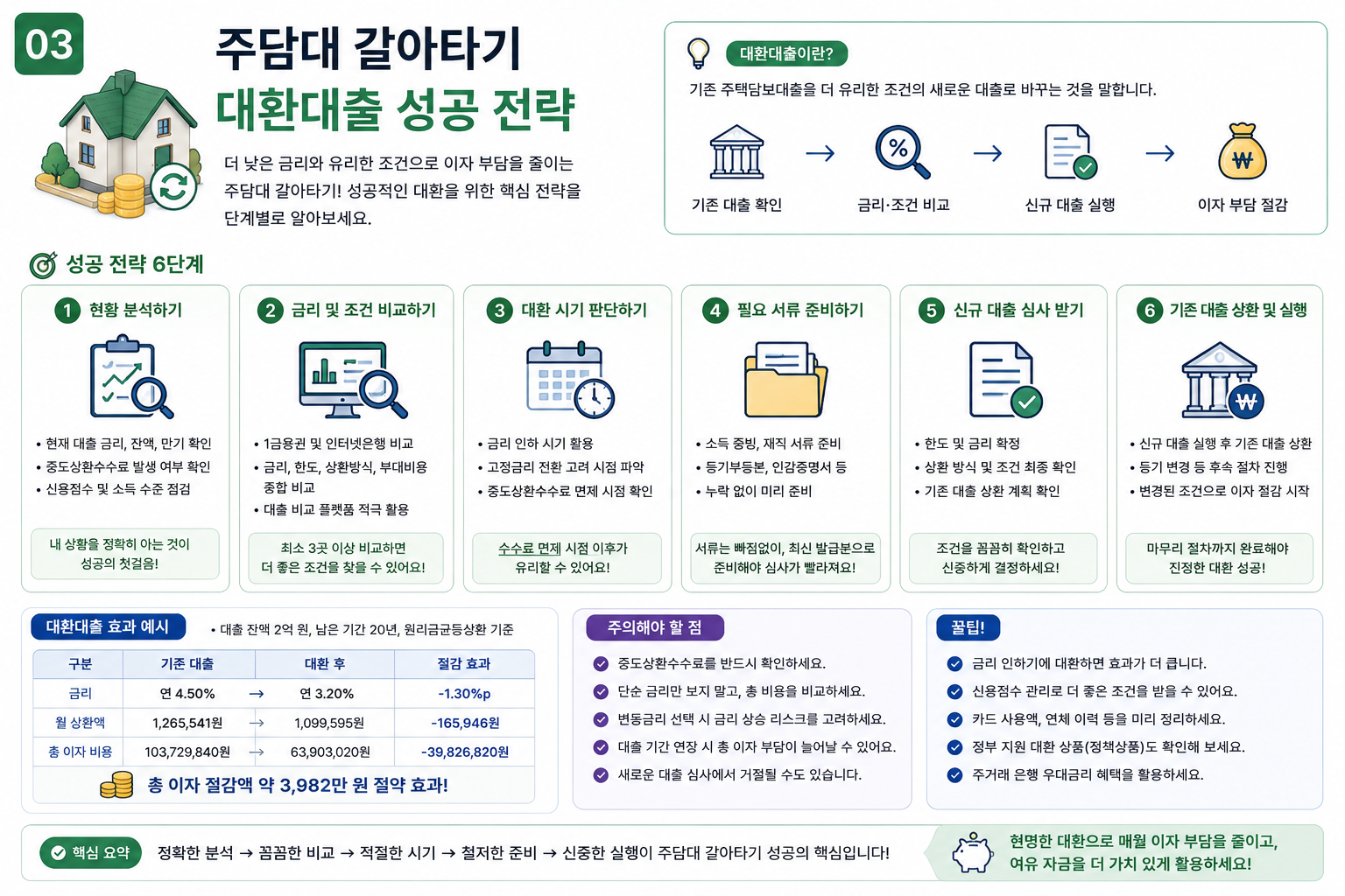 주담대 갈아타기 대환대출 성공 전략