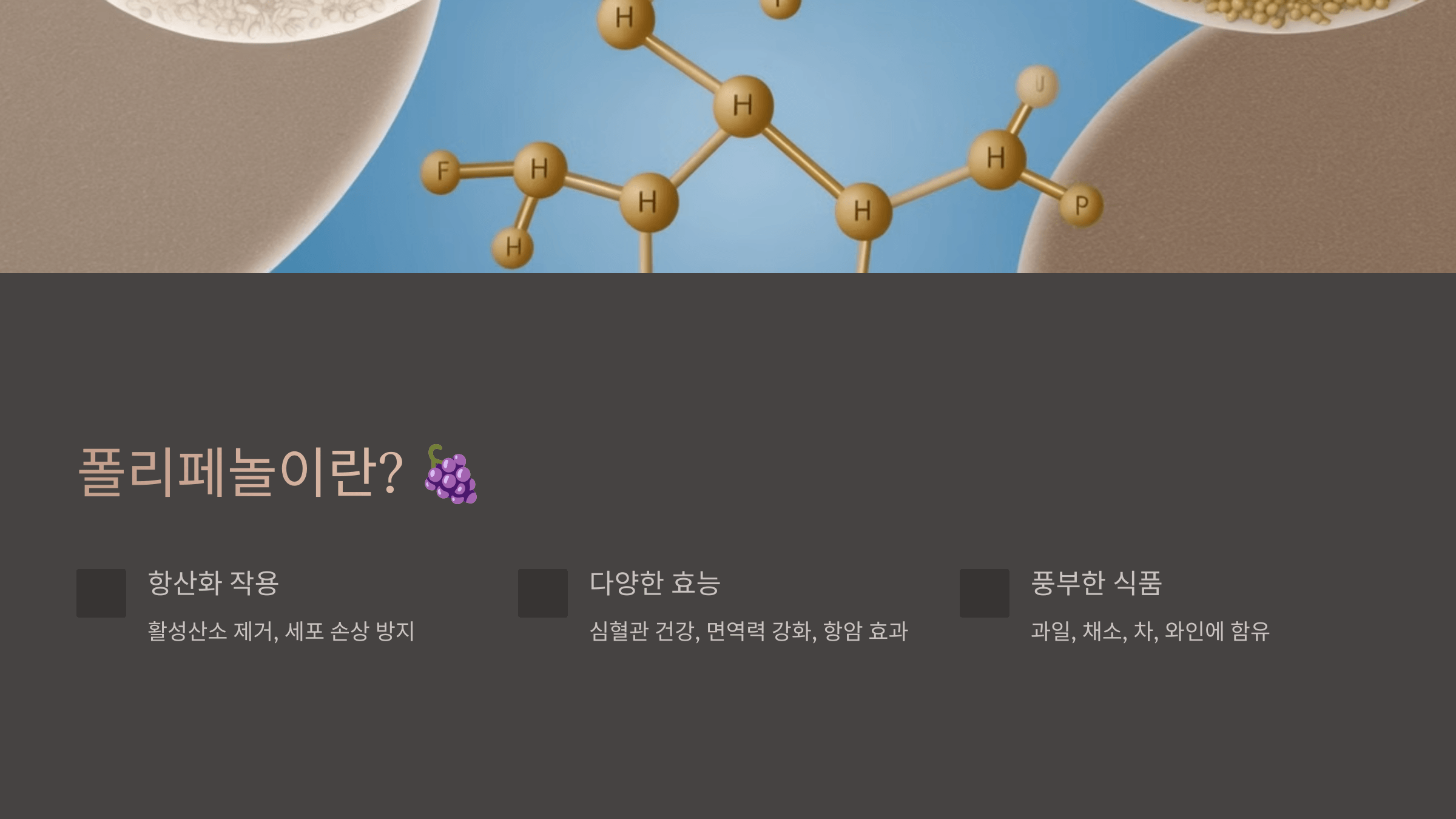 폴리페놀과 관련된 사진입니다.