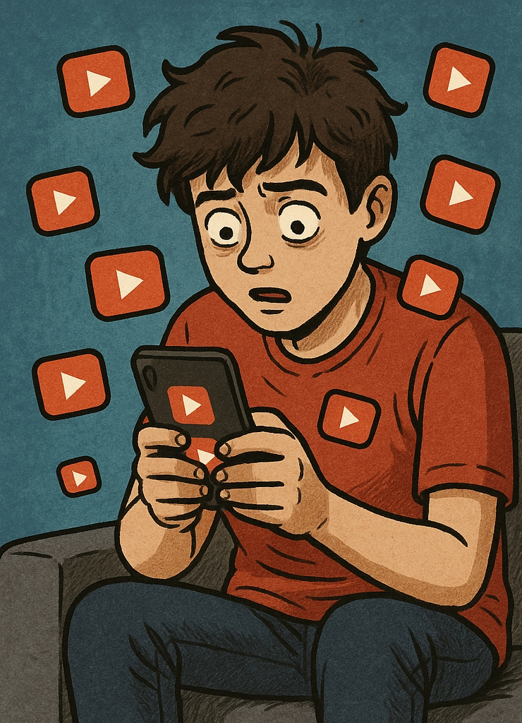 쇼츠 중독에 관련된 이미지