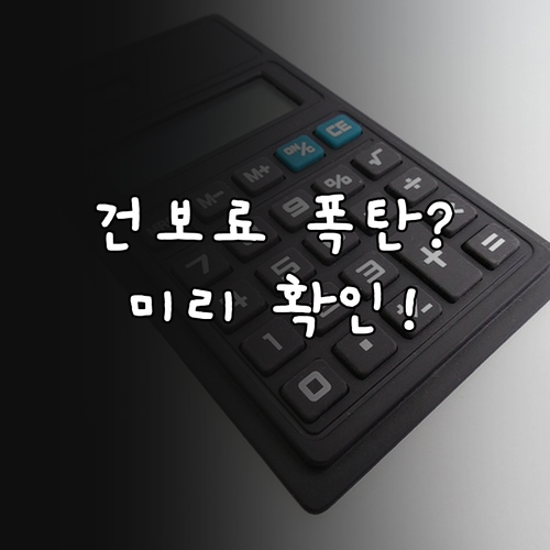 건강보험료 정산 금액 미리 확인하기 ..