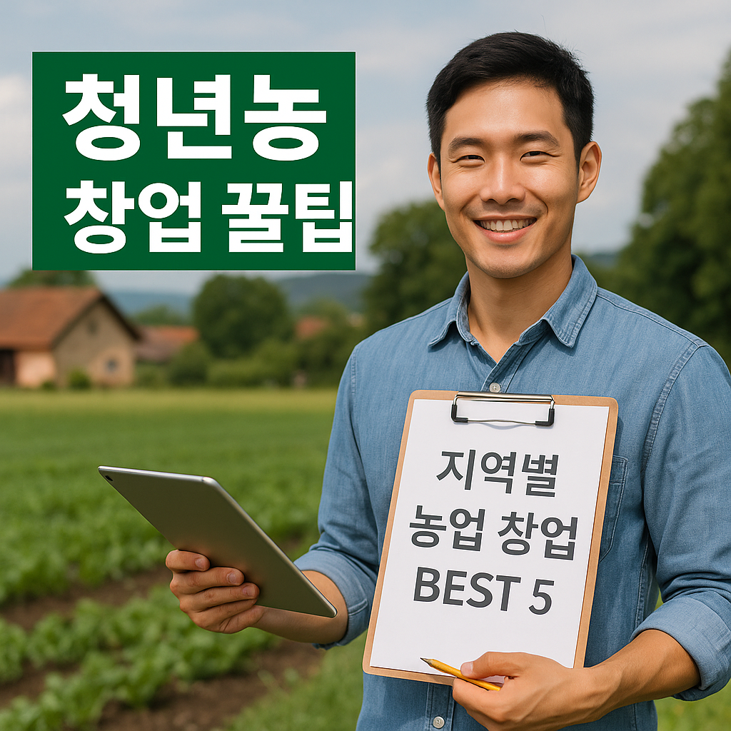청년농업 창업 꿀팁 지역별 베스트5