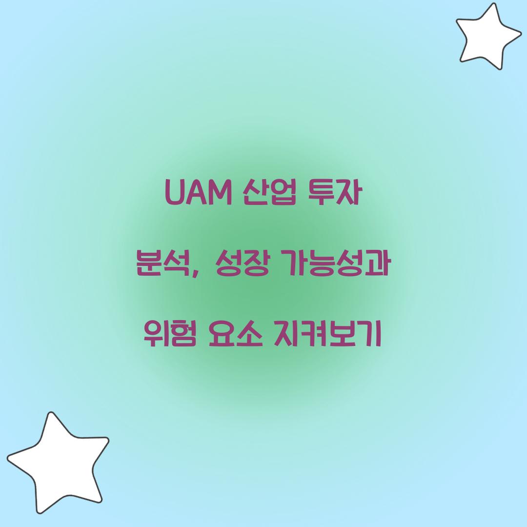 UAM 산업 투자 분석