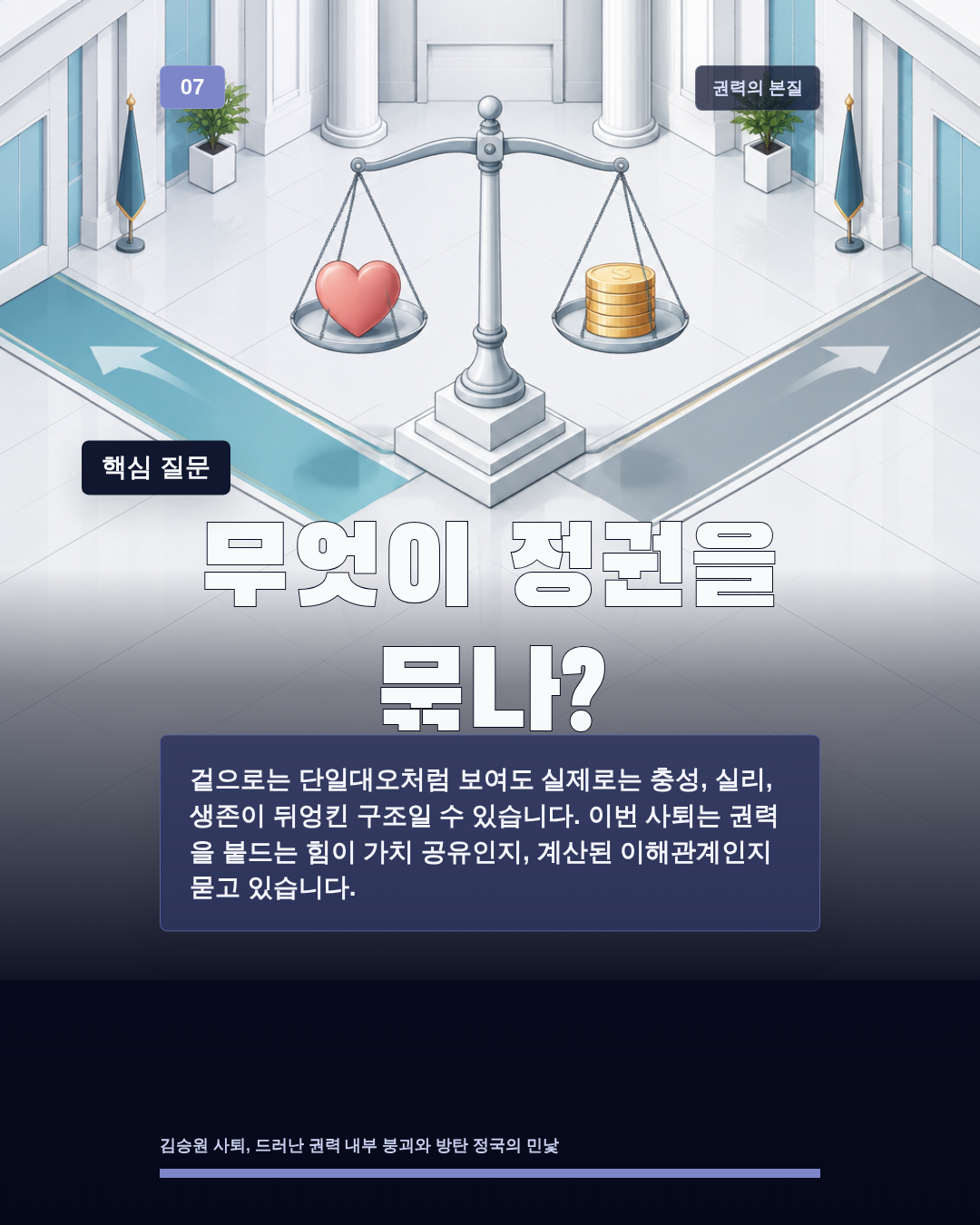 무엇이 정권을 묶나?