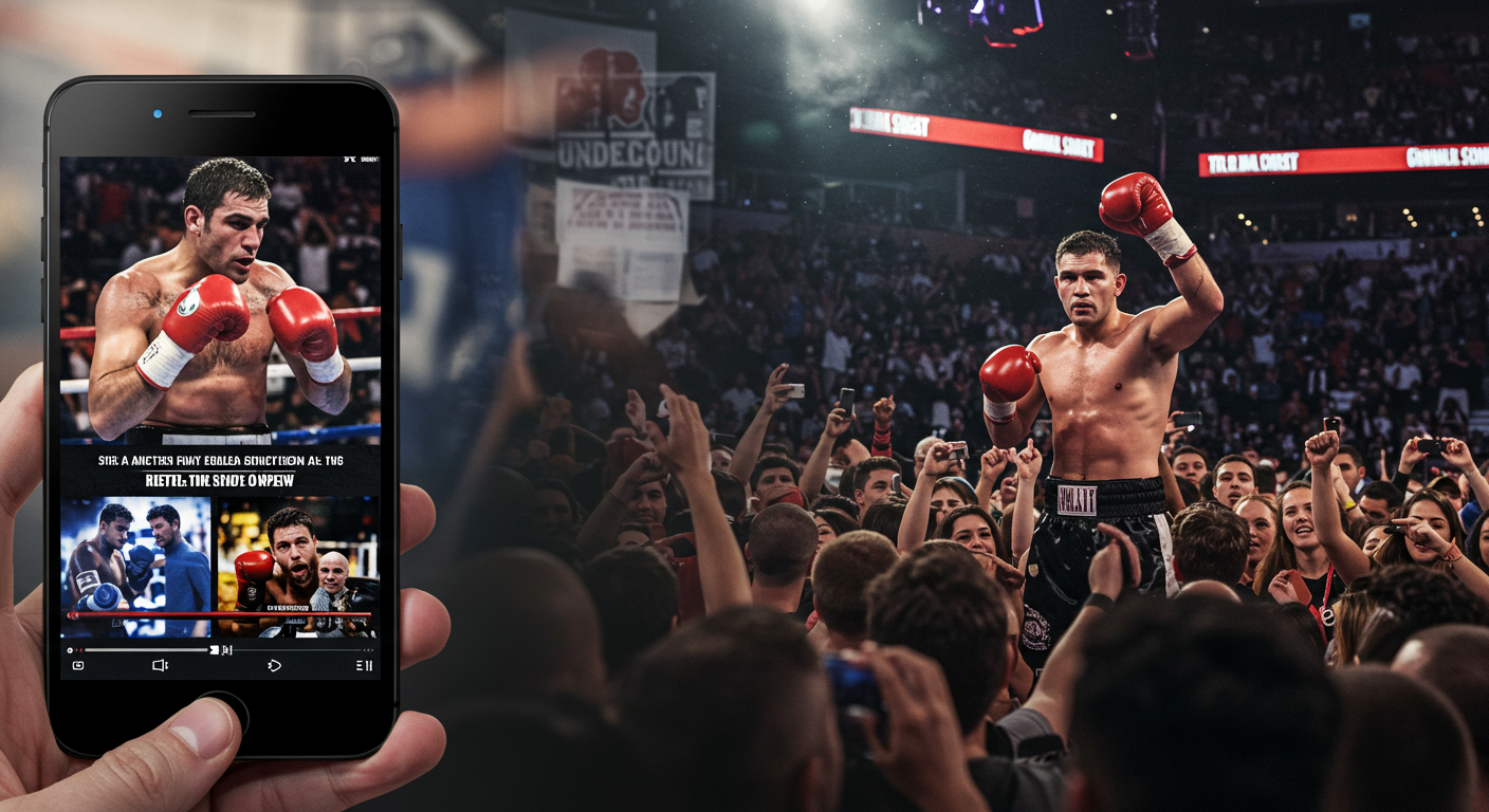 OTT 복싱 중계가 방송 산업에 미친 변화 장면