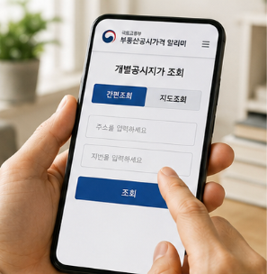 개별공시지가 확인서 발급