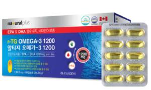 추천 : 내츄럴플러스 알티지 오메가3 1200 180캡슐, 1박스