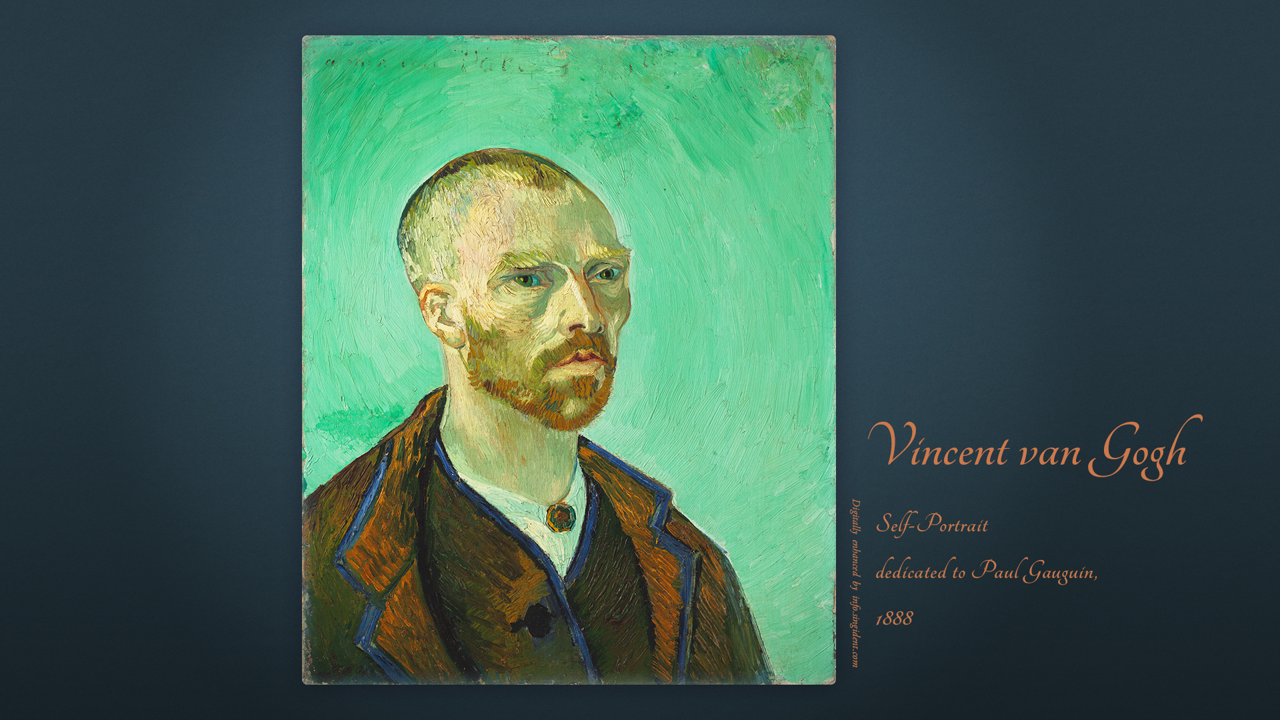 08 폴 고갱에게 바치는 자화상 C - Vincent van Gogh 반고흐 자화상