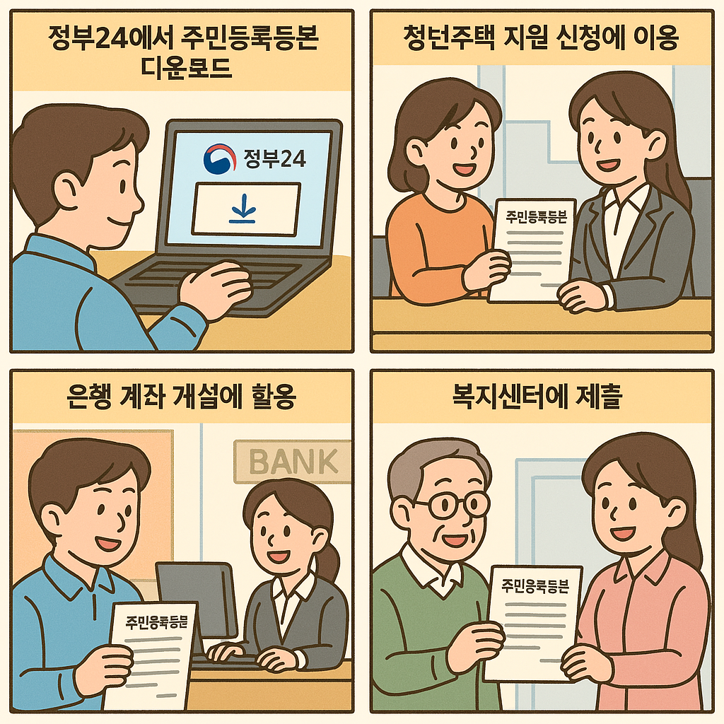 주민등록등본으로 할 수 있는 주요 행정서비스 10가지