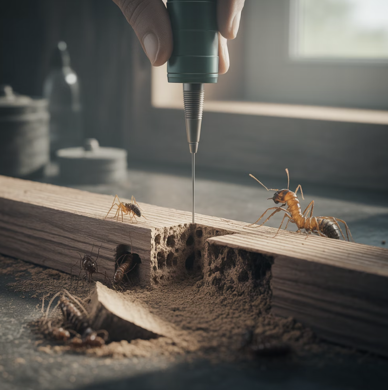 2단계: 응급 처치, 살충제 직접 주입