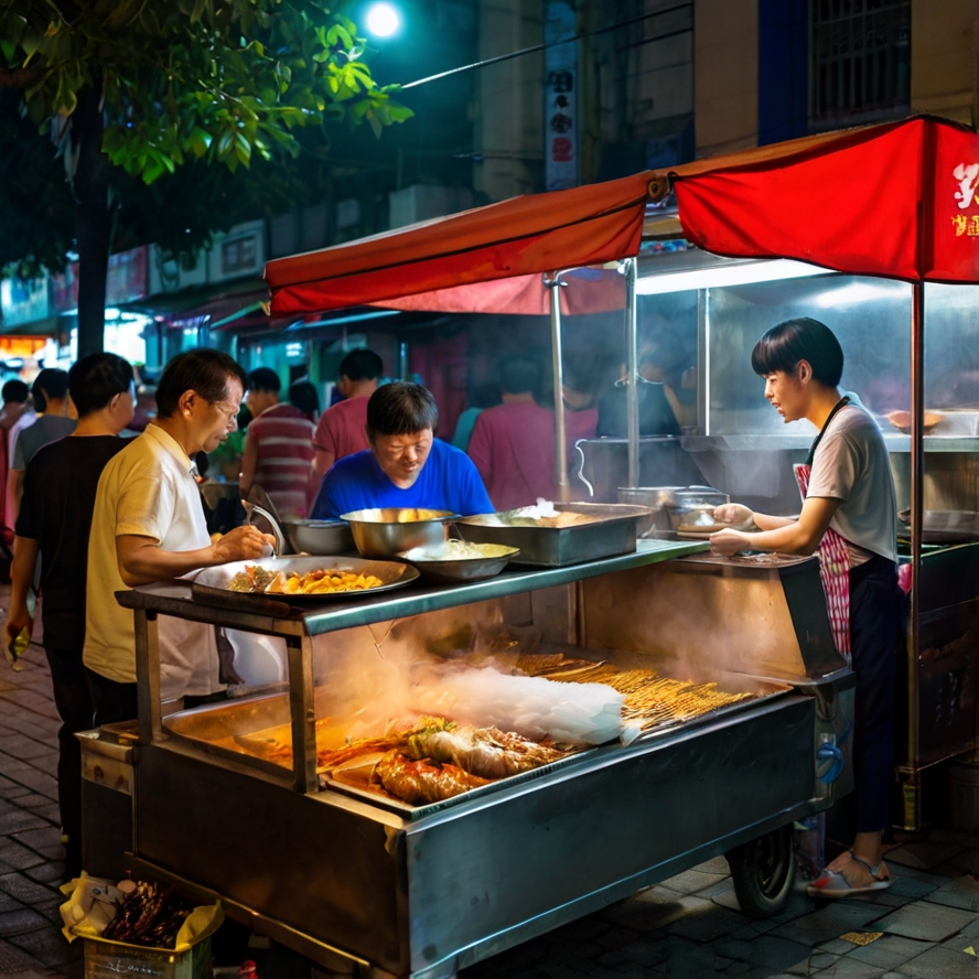 타이난 길거리 음식 이미지