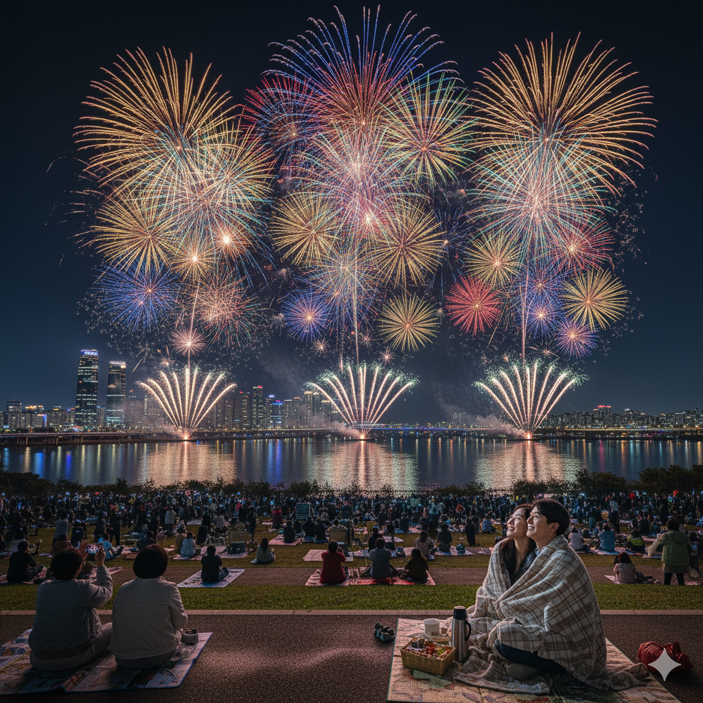 서울세계불꽃축제 비오면