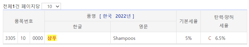 샴푸 조회 결과