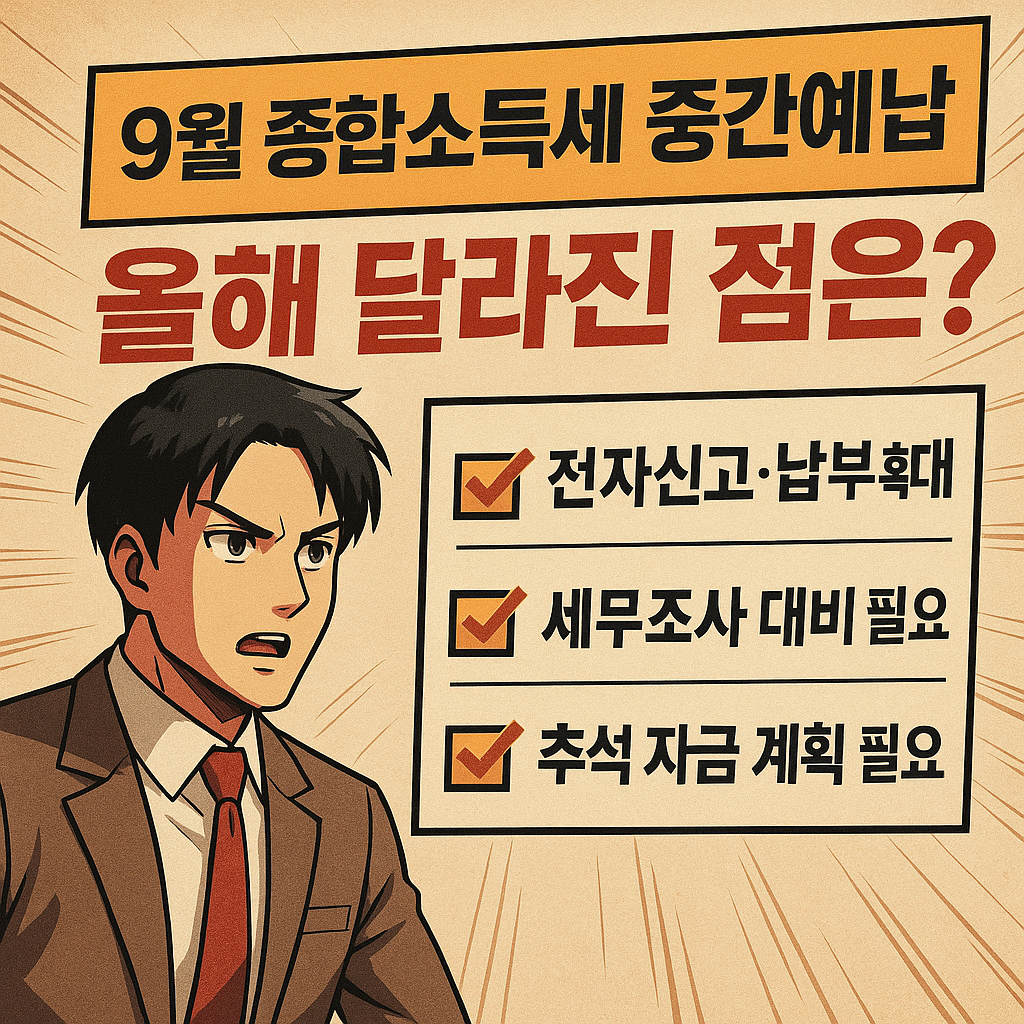 중간예납 관련 이미지