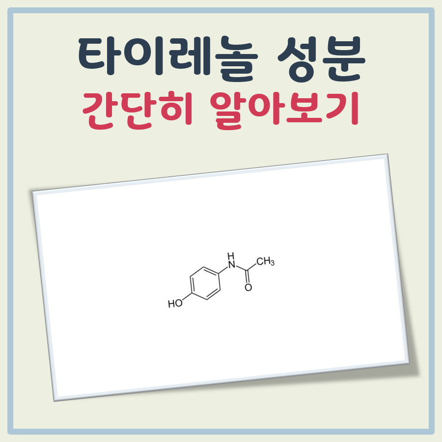 타이레놀 성분 대표 이미지