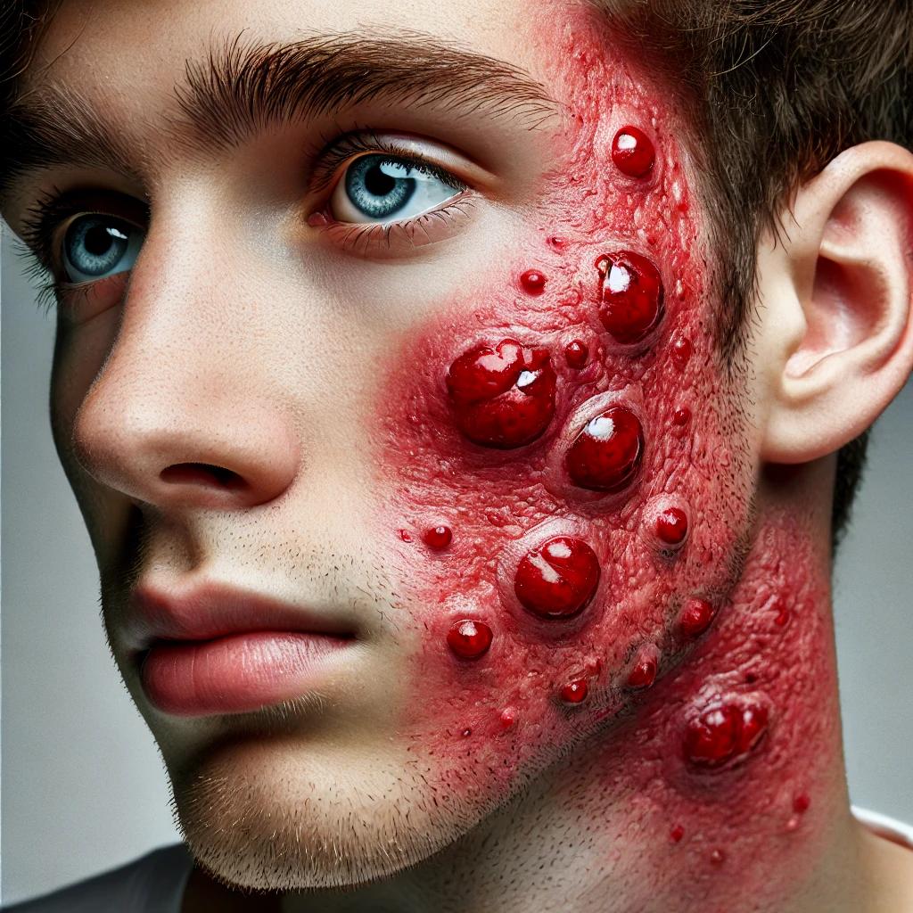 대상포진 얼굴 한쪽만 아파요