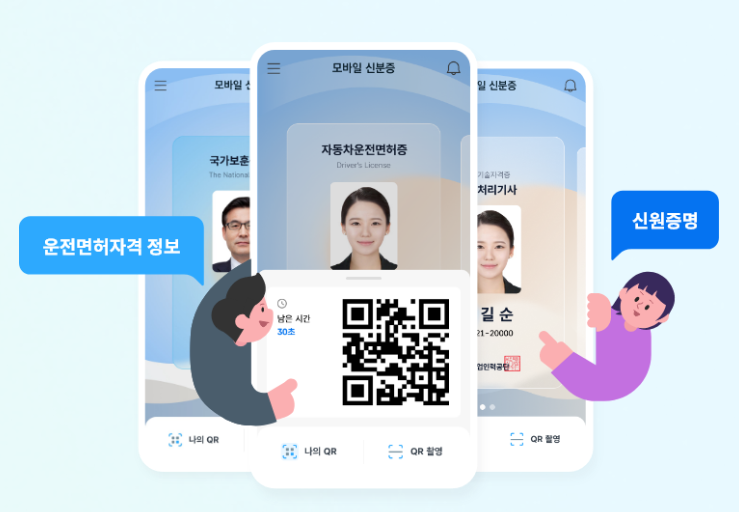 모바일 운전면허증 발급 방법
