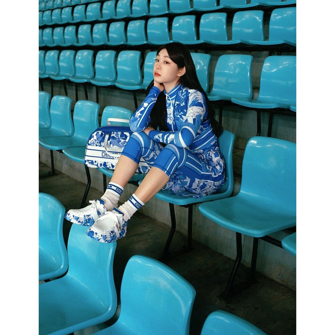 빙상에서 화보를... 디올 화보 촬영 중인 김연아