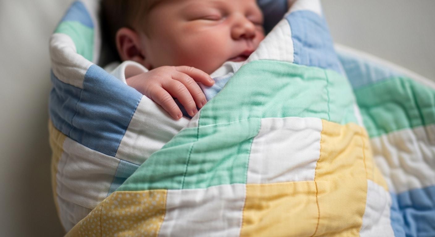 신생아 좁쌀이불