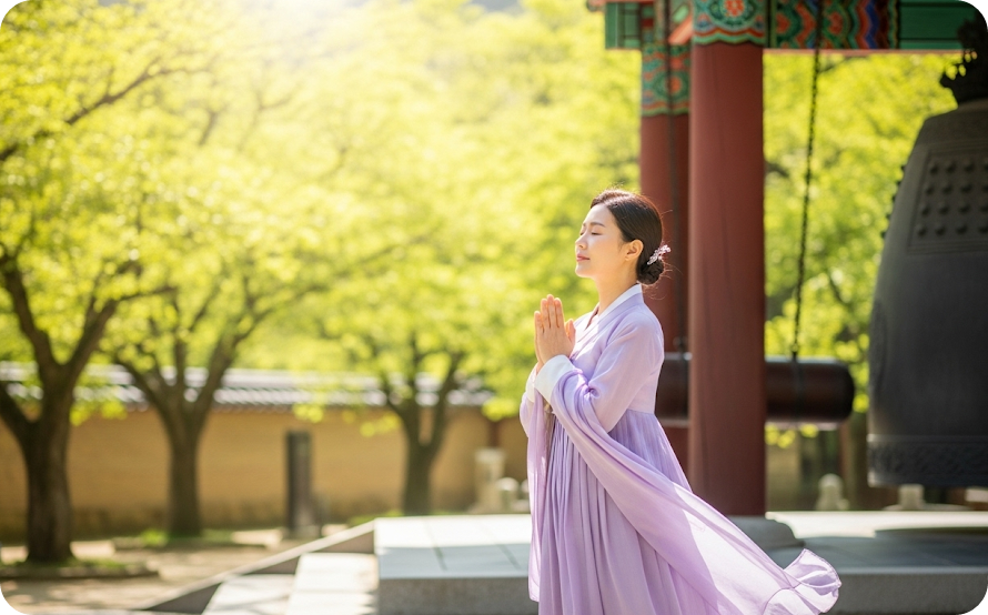 속리산에 울려 퍼지는 법주사의 종소리