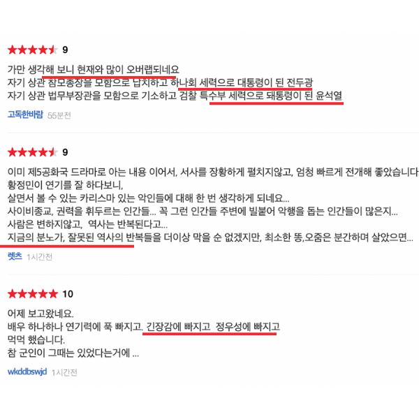 서울의 봄 후기 평점 관객수