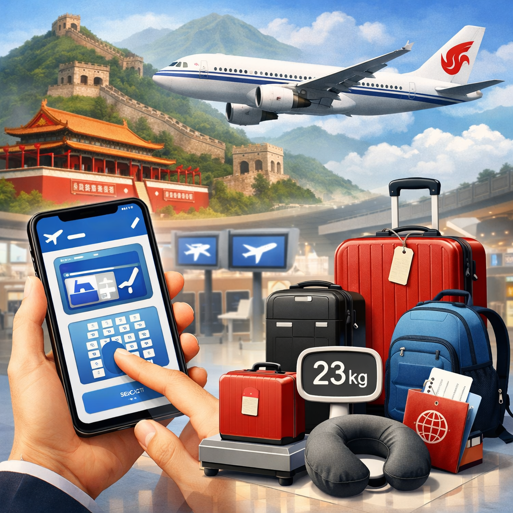 중국국제항공 모바일 체크인 방법 총정리｜수하물 규정 완벽 가이드 (에어차이나 이용 전 필수 확인) 관련 사진