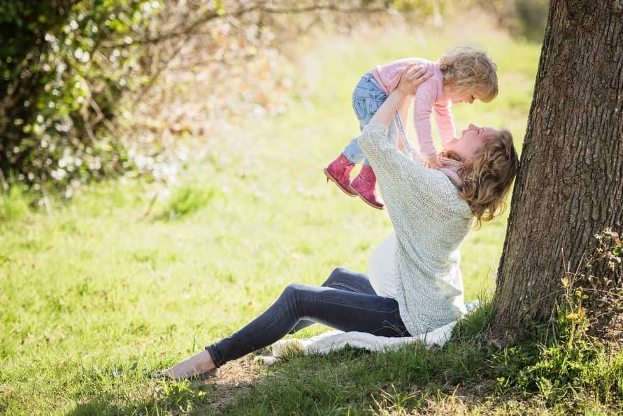 엄마와 아이 사진