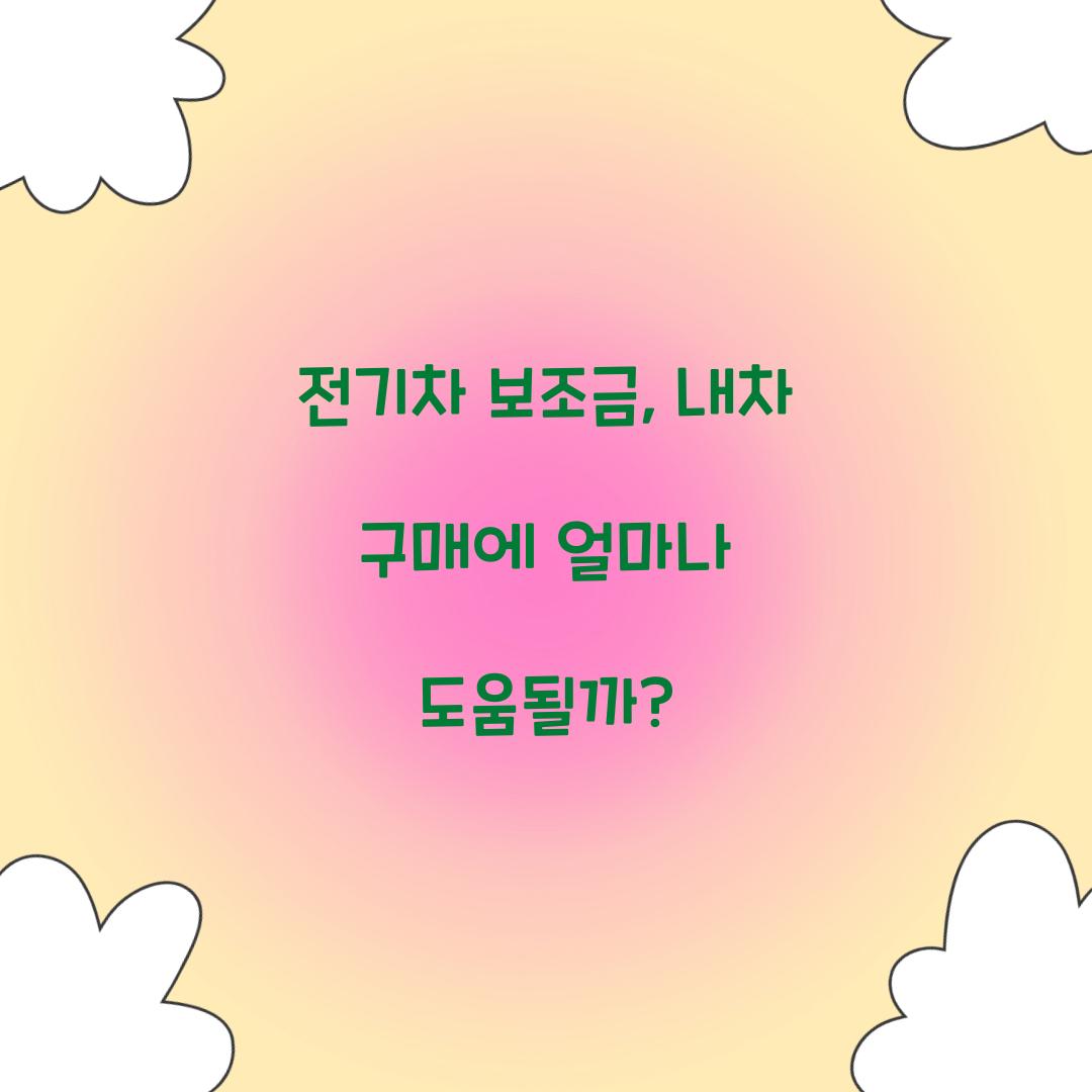 전기차 보조금