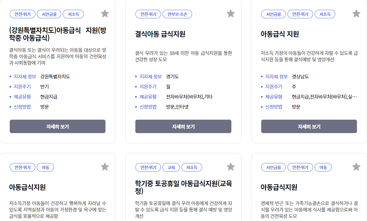 아동급식카드 신청방법