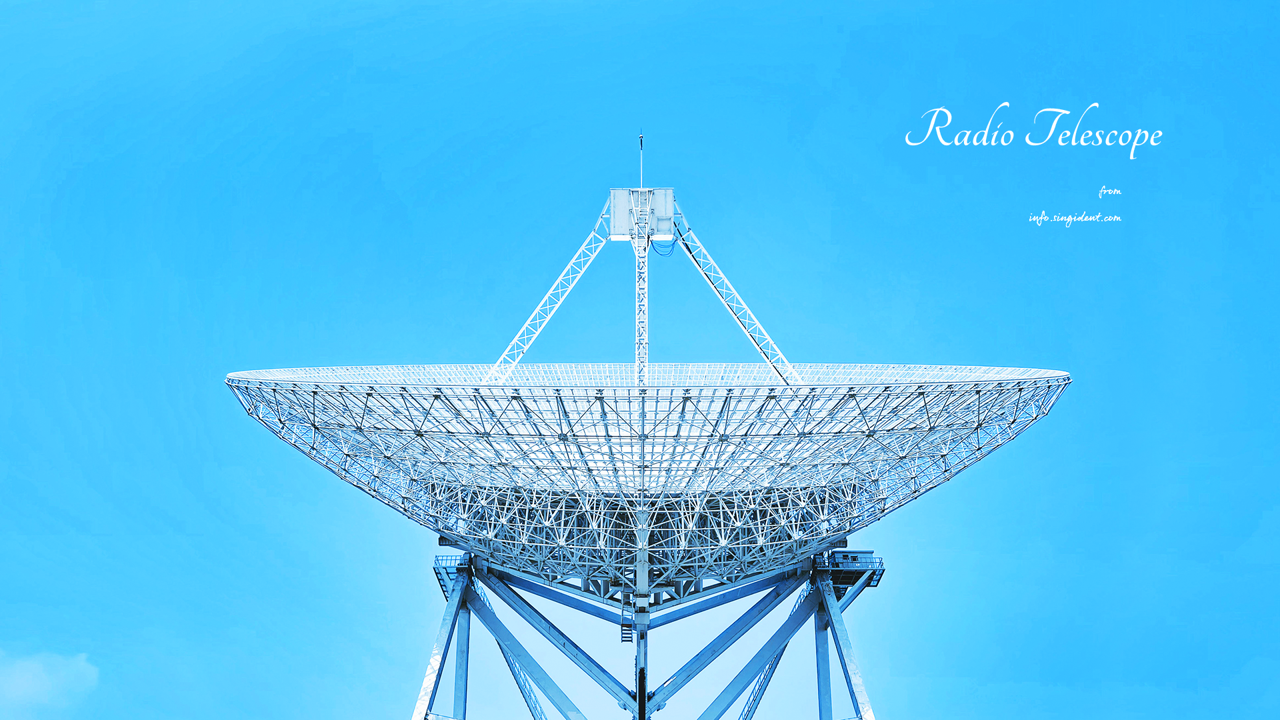 07 전파망원경 확대 C - Radio Telescope 밤하늘배경화면