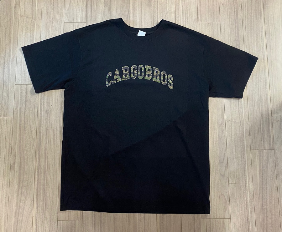카고브로스(CARGOBROS) 아크 카모 밀리터리 로고 반팔티(블랙)