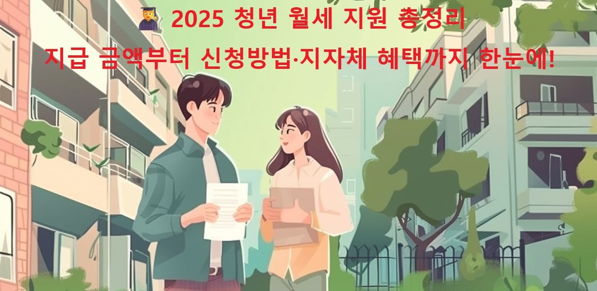 청년 월세 지원 2025 정보를 안내하는 대표 이미지