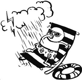 마른하늘에 날벼락 치는 그림