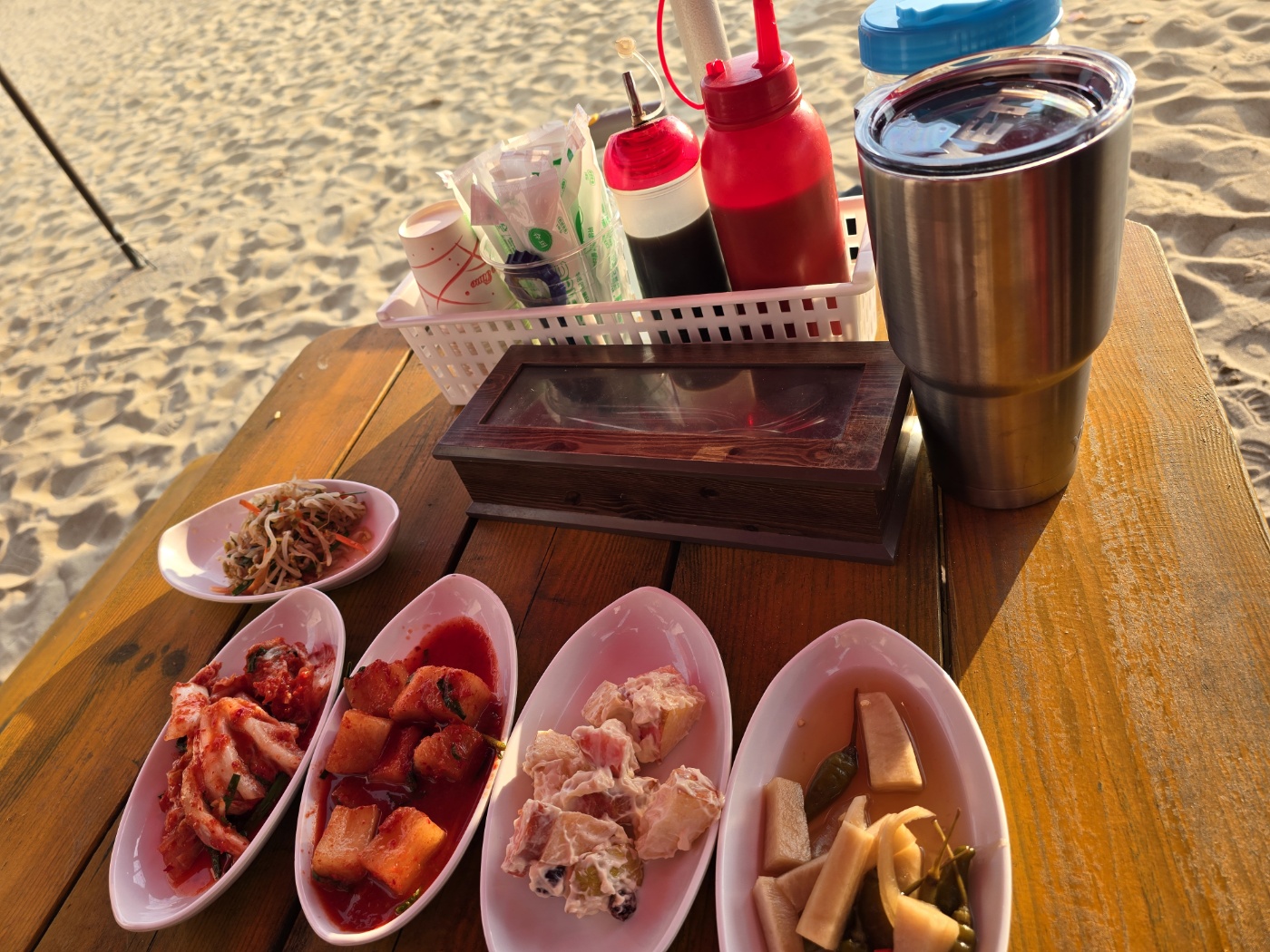 하나개조개구이상차림