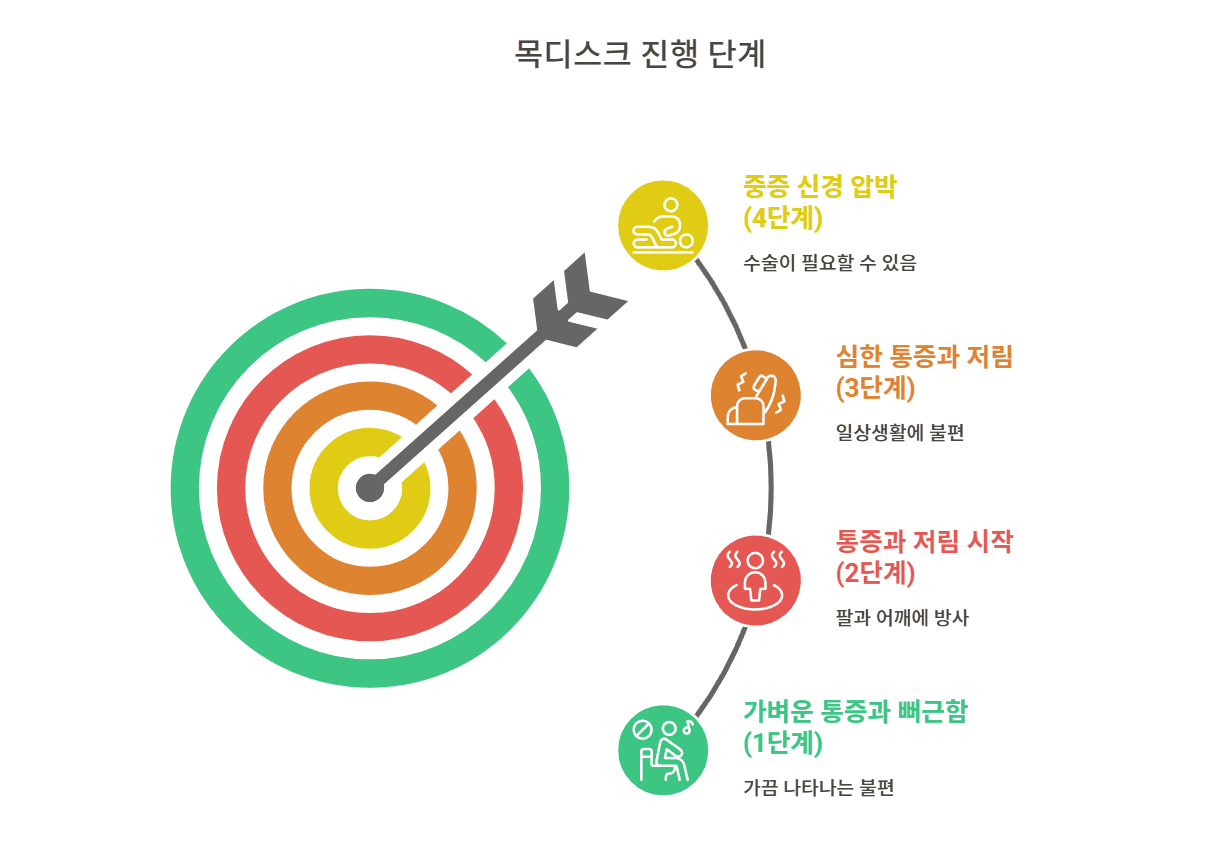 목디스크의 4가지 단계와 꼭 알아야 할 특징