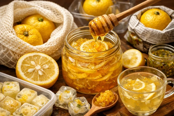 유자청으로 가공한 모습