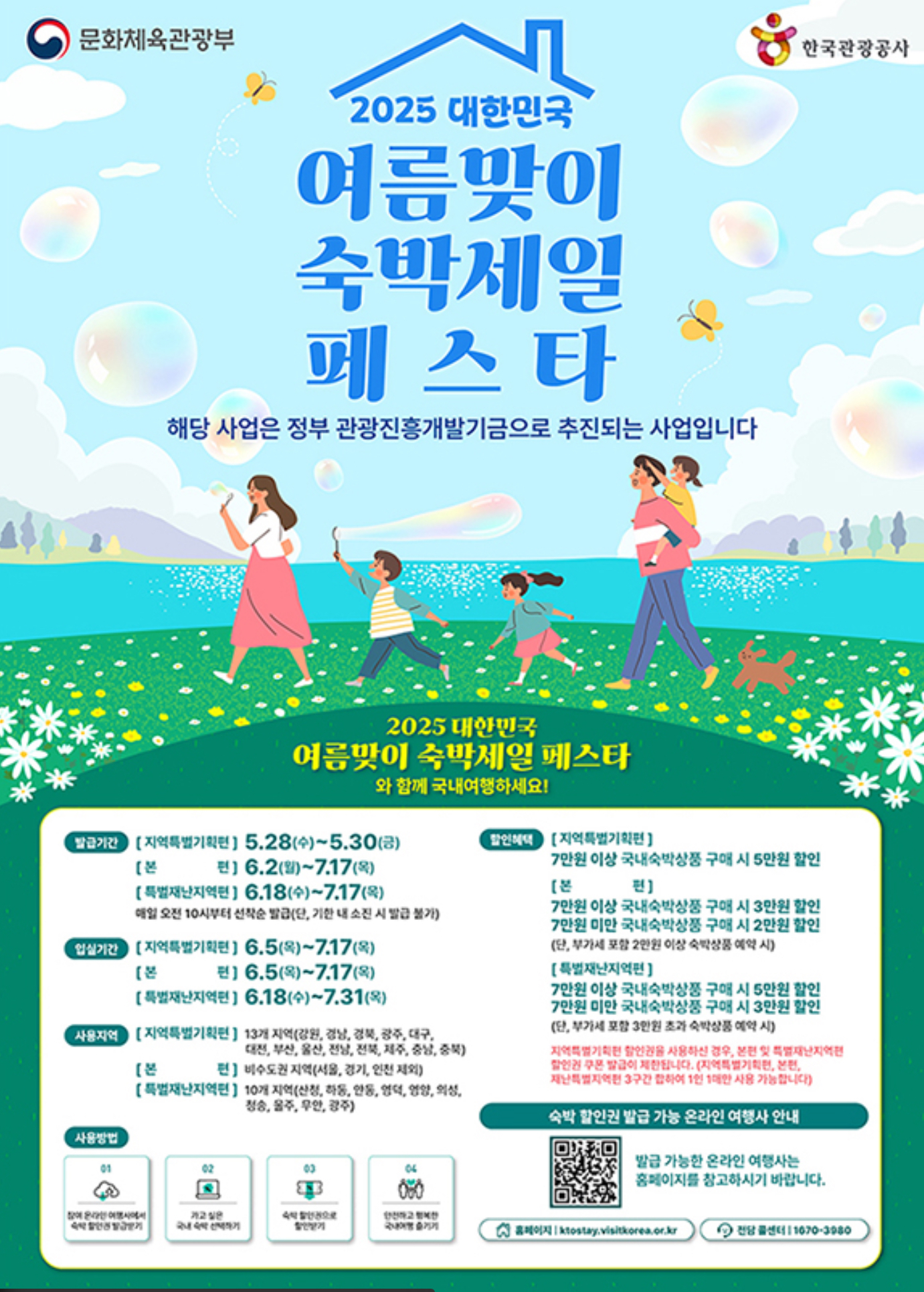 2025대한민국 숙박세일페스타 포스터