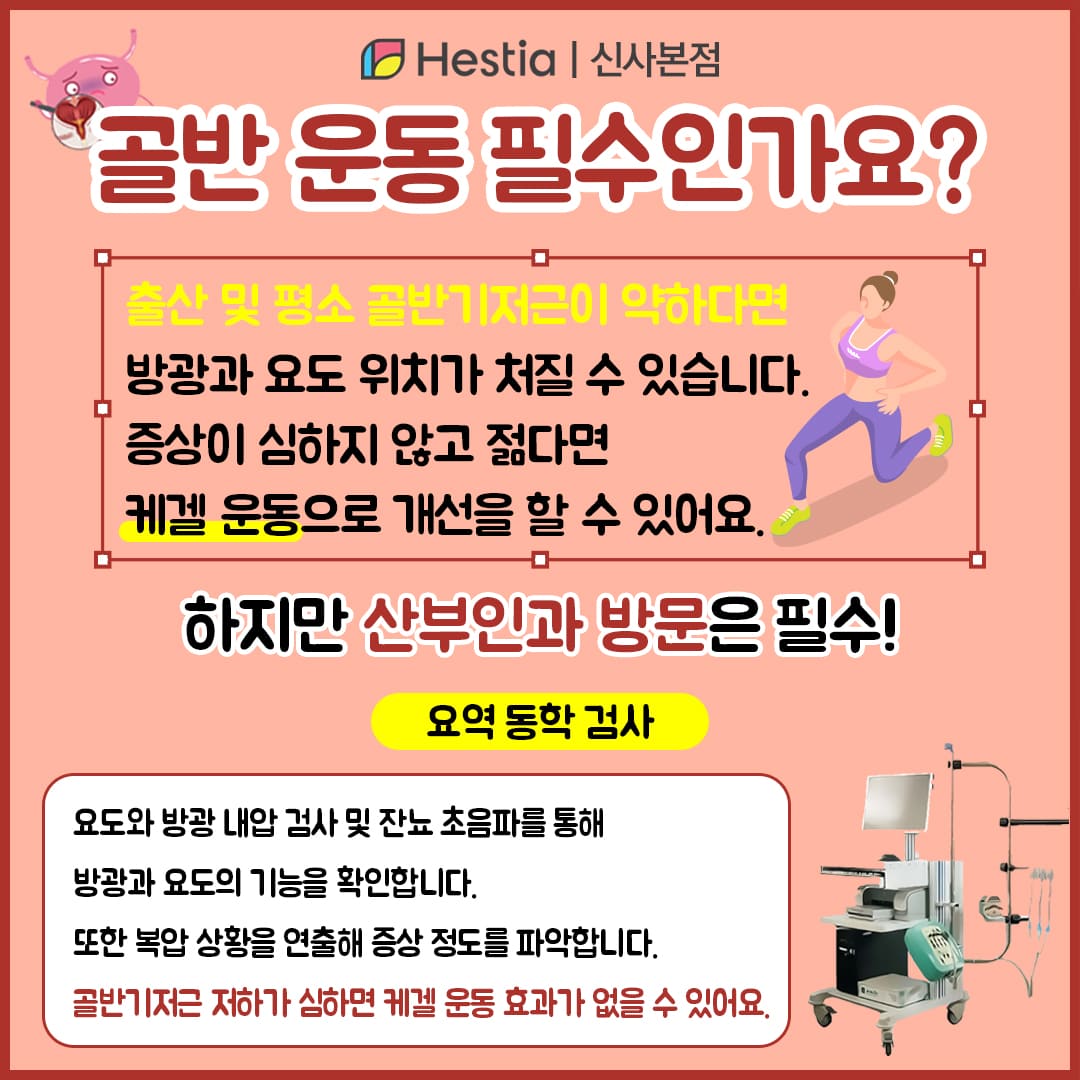 골반 운동 요실금치료방법 골반 운동 필수인가요?