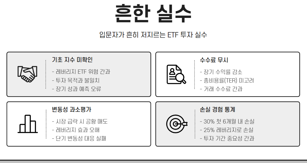 입문자가 흔히 저지르는 실수