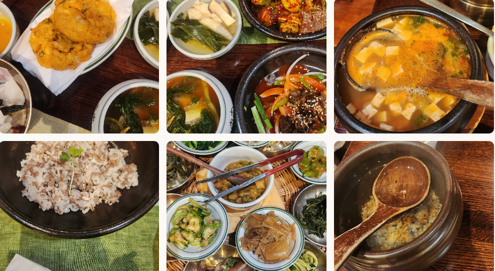 보릿고개 보리밥 정식 밥상 이미지