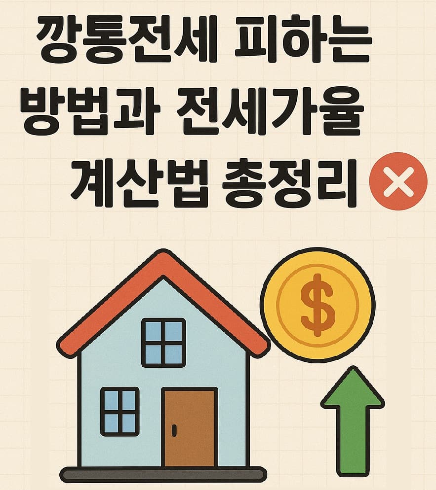 🏡💰 깡통전세 피하는 방법과 전세가율 계산법 총정리: 안전한 전셋집 구하기🛡️