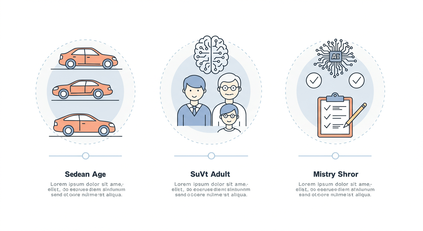보험료에 영향을 주는 요소 (차종, 연령, 이력)