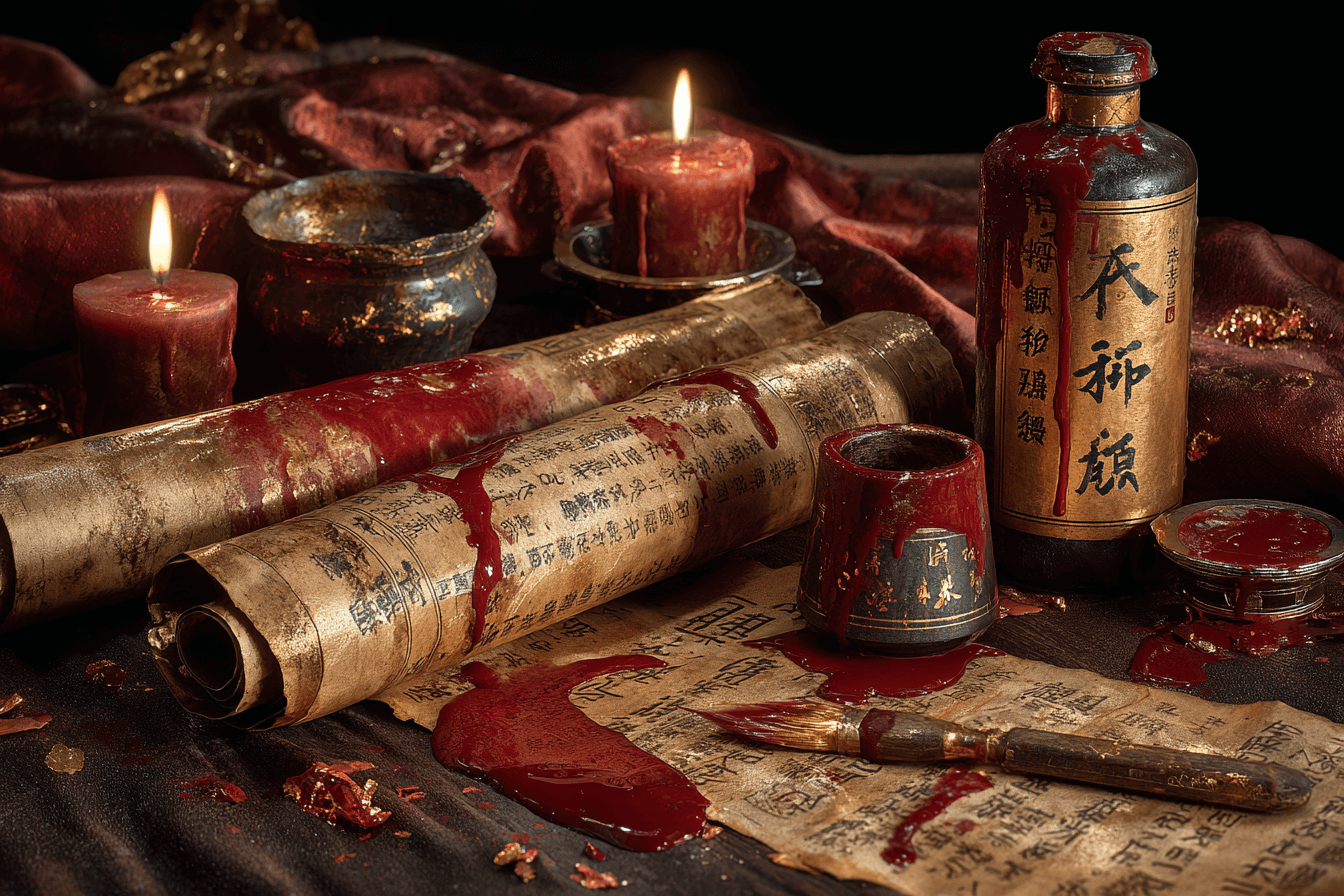 피가-묻어-있는-문서-이미지