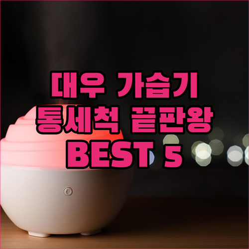 겨울철 필수 대우 가습기 통세척 가능..