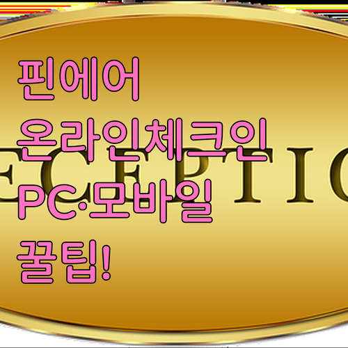 PC와 모바일로 하는 핀에어 온라인 ..